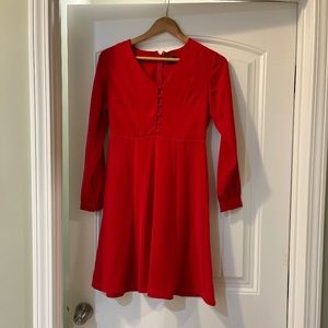 Ann  Taylor Factory Red Dress Size 0P